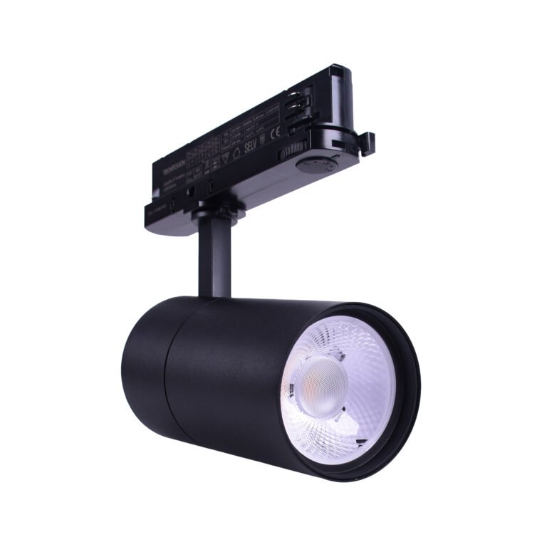 Foco LINE PRO X2 para calha (4 condutores) 35W LED 2800lm 4000K 36° Alumínio Preto