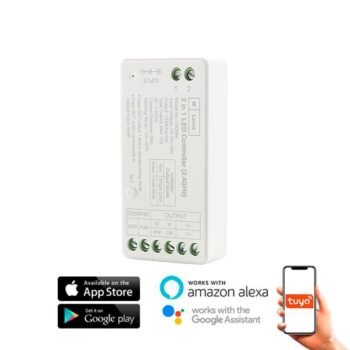 Controlador Wi-Fi + RF 2.4G para Fitas Led Monocor/CCT 12/24Vdc