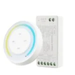 Controlador RF para Fitas Led Monocor/CCT 12/24Vdc + Comando