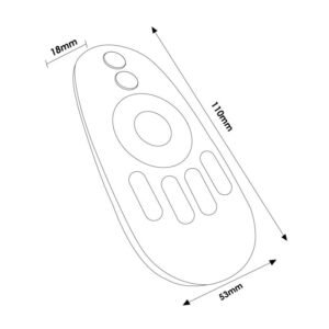 Comando RF para Fitas Led Monocor/CCT 4 Zonas - Image 4