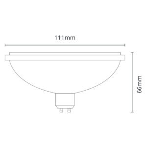 Lâmpada GU10 AR111 SCOB LED 15W 4000K 1350lm 5500cd 36º - Image 4
