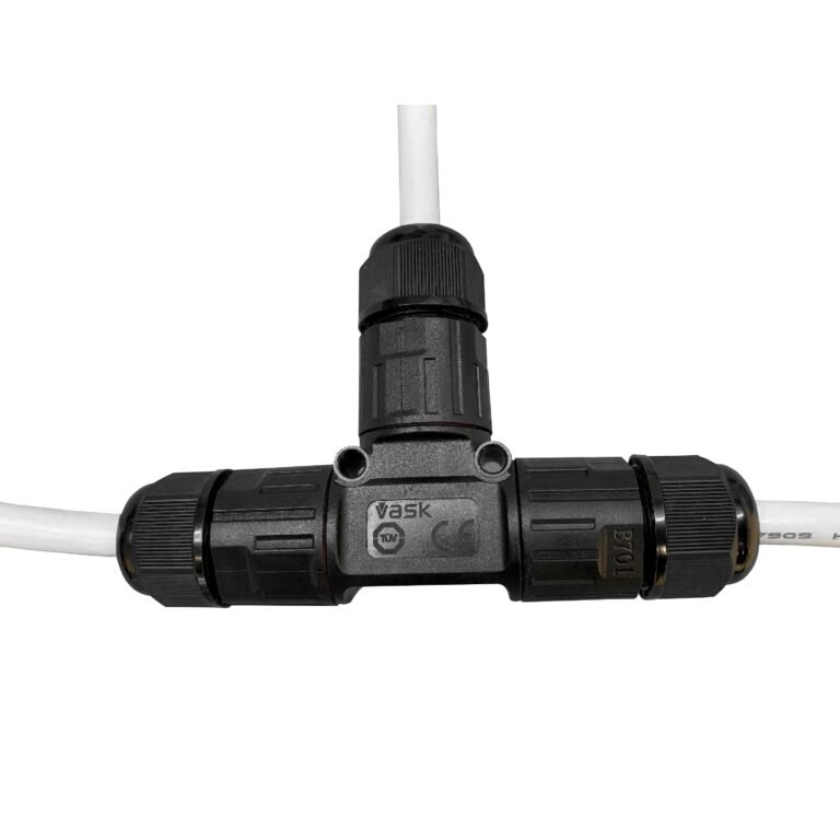 Ligador estanque em forma de T, 3x1.0-2.5mm2 450V/24A IP68