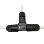 Ligador estanque em forma de T, 3x1.0-2.5mm2 450V/24A IP68