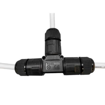 Ligador estanque em forma de T, 3x1.0-2.5mm2 450V/24A IP68