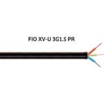 Cabo rígido XV 3G1,5mm² 0,6/1 KV Preto