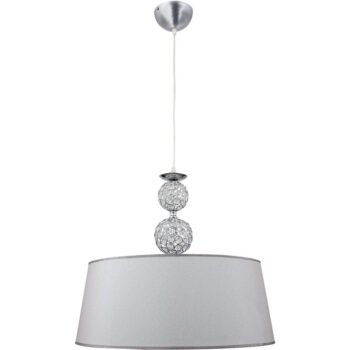 Suspensão KEGAN 1xE27 D.45cm Cromado/Prata