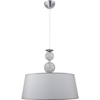 Suspensão KEGAN 1xE27 D.54cm Cromado/Prata