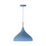Suspensão COLONIA D.30cm 1xE27 em metal Azul