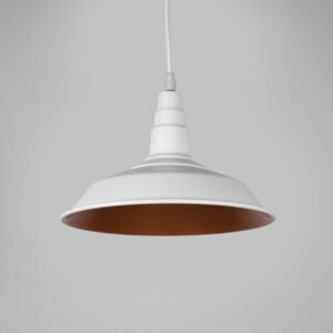 Suspensão KIEL D.25cm 1xE27 em metal branco - Image 2