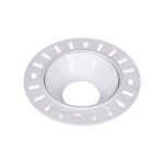 Aro de encastrar para pladur ONASSIS redondo Alt.4xD.11cm Policarbonato (PC) Branco
