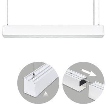 Barra suspensa LINEX B2 120cm 40W LED 3200lm 3000K Branco