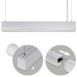 Barra suspensa LINEX B2 60cm 20W LED 1600lm 6400K Alumínio