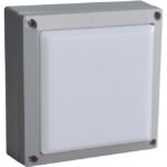 Aplique TENNESSEE IP54 24x0,18W LED 4000K Alumínio + PC Cinzento