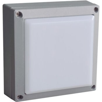 Aplique TENNESSEE IP54 24x0,18W LED 4000K Alumínio + PC Cinzento