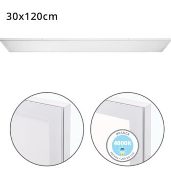 Painel de superfície VOLTAIRE 30x120 72W LED 5760lm 4000K Branco