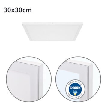 Painel de superfície VOLTAIRE 30x30 24W LED 1920lm 6400K Branco