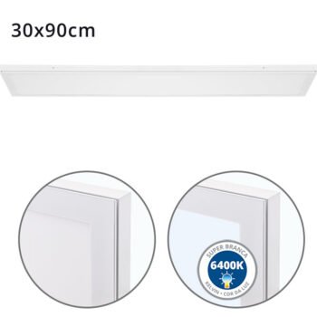 Painel de superfície VOLTAIRE 30x90 72W LED 5760lm 6400K Branco