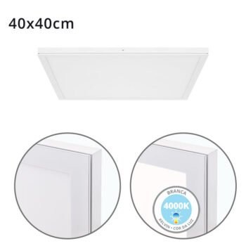 Painel de superfície VOLTAIRE 40x40 36W LED 2880lm 4000K Branco