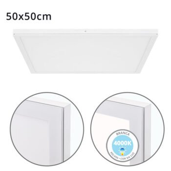 Painel de superfície VOLTAIRE 50x50 48W LED 3840lm 4000K Branco