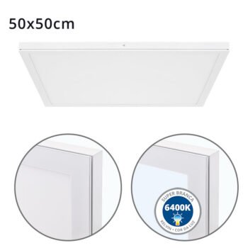 Painel de superfície VOLTAIRE 50x50 48W LED 3840lm 6400K Branco