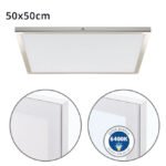 Painel de superfície VOLTAIRE 50x50 48W LED 3840lm 6400K Níquel