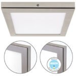 Painel de superfície TOLSTOI 22,5x22,5 18W LED 1080lm 4000K Níquel