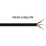 Cabo rígido XV 3G2,5mm² 0,6/1 KV Preto
