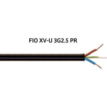 Cabo rígido XV 3G2,5mm² 0,6/1 KV Preto