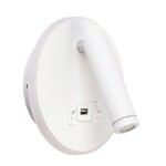 Aplique MATSYS 11W LED 657lm 4000K, porta USB Branco