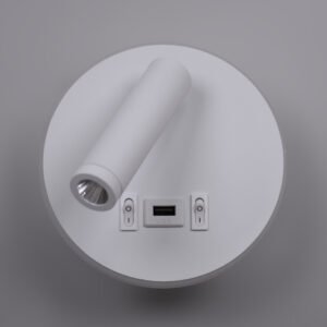 Aplique MATSYS 11W LED 657lm 4000K, porta USB Branco - Image 2