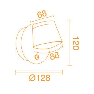 Aplique MYRIAM 10W LED 625lm 3000K Preto - Image 3
