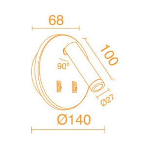 Aplique MONDRIAN 11W LED 657lm 3000K Branco - Image 4