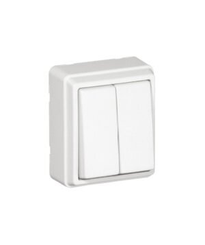 Comutador de Escada Duplo Branco 3700