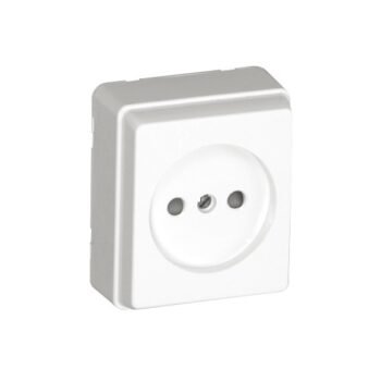 Tomada 2P com Obturador Branco 3700