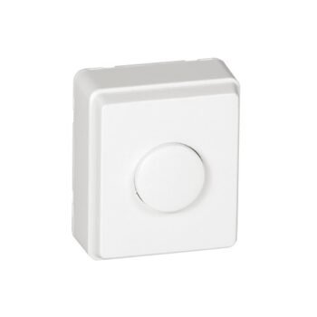 Botão de Pressão Luminoso de 12V Branco 3700