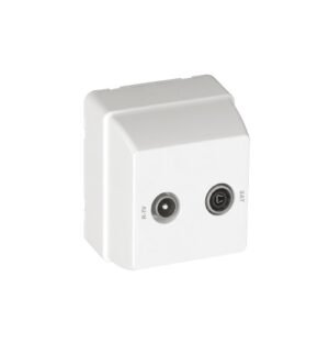 Tomada R TV - SAT Estrela Branco 3700
