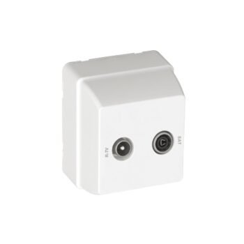 Tomada R TV - SAT Estrela Branco 3700