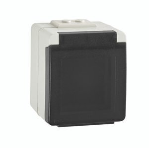 Caixa com Tampa ESTANQUE48 para Série QUADRO45 IP65 Cinzento