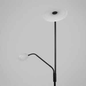 Candeeiro de pé BAYANI com braço de leitura 28W+6W LED 3000-6500K Preto - Image 2