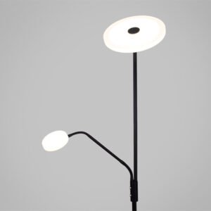 Candeeiro de pé BAYANI com braço de leitura 28W+6W LED 3000-6500K Preto - Image 4