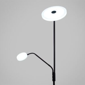 Candeeiro de pé BAYANI com braço de leitura 28W+6W LED 3000-6500K Preto - Image 5