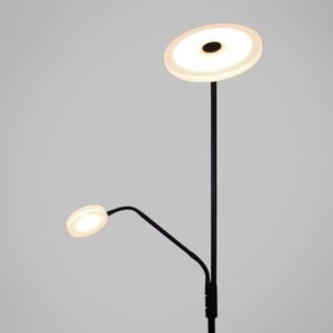 Candeeiro de pé BAYANI com braço de leitura 28W+6W LED 3000-6500K Preto - Image 6