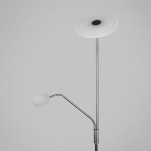 Candeeiro de pé BAYANI com braço de leitura 28W+6W LED 3000-6500K Níquel - Image 2
