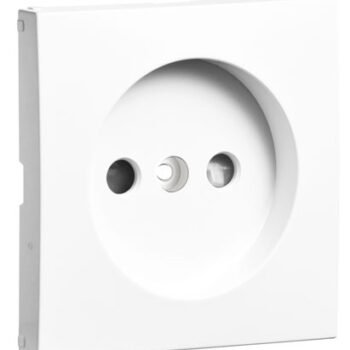 Centro LOGUS90 para Tomada 2P com Obturador Branco