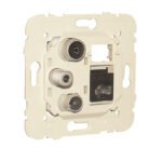 Tomada Mista R-TV-SAT-RJ45 cat.6 UTP estrela (ITED)