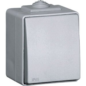 Interruptor Unipolar ESTANQUE48 IP65 Cinzento