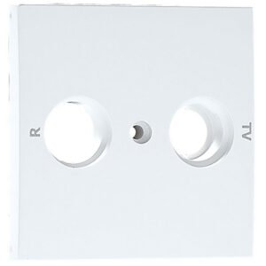 Centro LOGUS90 para Tomada Multimarcas R - TV de 2 Saídas Branco