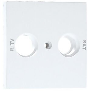 Centro LOGUS90 para tomada multimarcas R TV-SAT 2 saídas branco