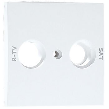 Centro LOGUS90 para tomada multimarcas R TV-SAT 2 saídas branco