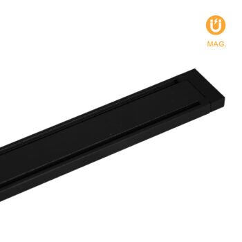 Calha magnética PIQUET 2m (2 condutores) 48Vdc em preto